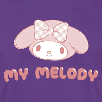 Produktbild von Spreadshirt My Melody Portrait Männer T-Shirt, L, Lila
