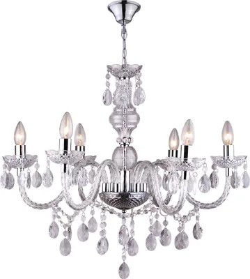 Produktbild von Globo Lighting Luster Metall verchromt, 6x E14