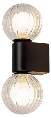 Produktbild von Rabalux 75022 Badezimmerleuchten Colzar G9 2x MAX 3,5 Metall Glas mattschwarz