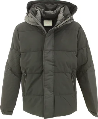 Produktbild von 28144 S. Oliver, , Herren Winterjacke Parka Steppjacke Anorak, warm wattierte Steppjacke, black, L