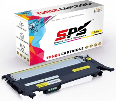 A toner cartridge and its packaging are displayed against a white background.