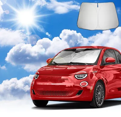 Productafbeelding van Zonnescherm voor de voorruit van de Fiat 500 Abarth 595, modeljaren 2017-2025