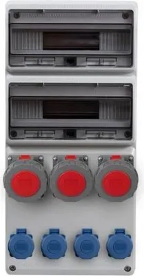 Productafbeelding van LEGATO verdeelpaneel - 32 modules, 3x32A/5-polig, 4x230V, IP65