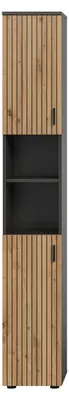 Immagine prodotto di xonox.home Mobile da bagno Mone L/H/D: 30x192x30 cm in riproduzione di basalto e --