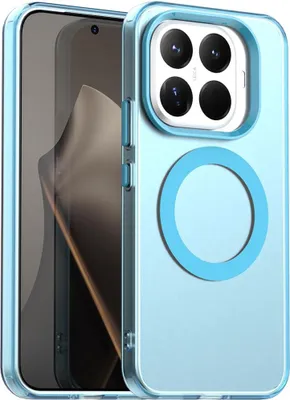 Obrázok produktu pre Pre Xiaomi 15T Pro 5G Candy Design Magsafe Hybrid TPU PC Protective Cover Blue