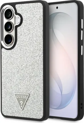 Image de Étui Guess Fixed Glitter Triangle        Magsafe Do Samsung Galaxy S26 Srebrny