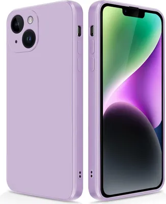 Image de Coque fine pour iPhone 14 Plus en silicone liquide, mat, résistant aux rayures Violet