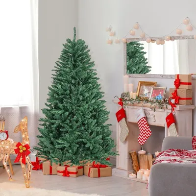 Image de Arbre de Noël, arbre décoratif, arbre de Noël artificiel, arbre de Noël artificiel avec éclairage, arbre de Noël pour intérieur - 180 cm de hauteur