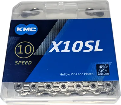 Produktbild von KMC X10SL Kette 114 Links 1/2 x 11/128 Silber Fahrrad-Kette 10 Speed Chain
