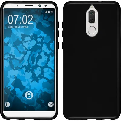 Produktbild von PhoneNatic Case kompatibel mit Huawei Mate 10 Lite - schwarz Silikon Hülle transparent Cover