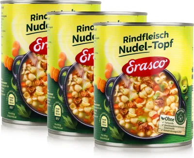 Produktbild von Erasco Rindfleisch Nudel-Topf 800g Fertigessen (3er Pack)