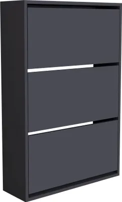 Produktbild von Schuhschrank 'Aurskog' 110x73,5x24cm Anthrazit