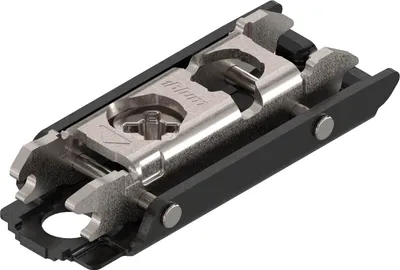 Immagine prodotto di BLUM CLIP ONYX Piastra di montaggio eccentrica diritta, acciaio, viti, distanza 0 mm