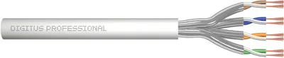 Produktbild von DIGITUS CAT 6A U/FTP Twisted Pair Roh-Patchkabel, 305m,grau