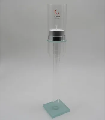 Produktbild von Teelichthalter Glas Kerzenhalter Windlicht Kerzen Leuchter Luce H30 cm