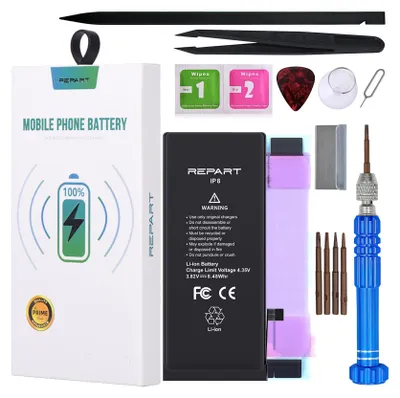 Immagine prodotto di Batteria REPART per Apple iPhone 8 da 2220 mAh - Batteria di ricambio al litio per cellulare e smartphone - Riparazione