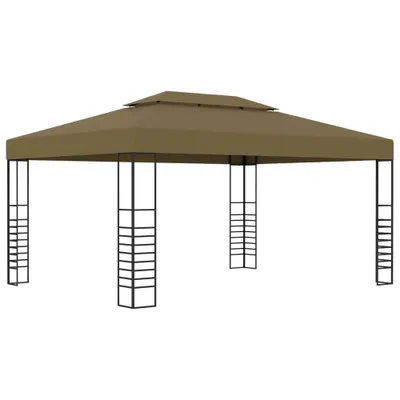 Image de vidaXL Pavillon 3x4 m Taupe 180 g/m