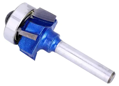 Produktbild von Rundfräser mit 1/4-Zoll-Schaft, langlebiges Holzrundungswerkzeug mit Hartmetallspitze, 4-schneidiger Profilfräser für Hand- und Tischfräsen