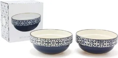 Produktbild von Lesser & Pavey Set von Zwei hübschen Schalen mit blauem Mosaik Muster