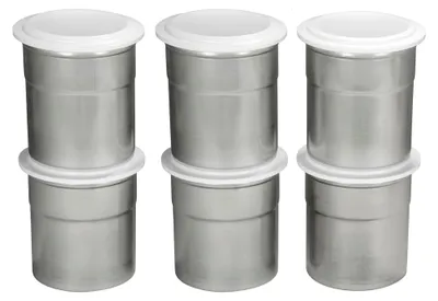 Produktbild von Pacojet Pacossierbecher mit Deckel 6er-Set aus Edelstahl
