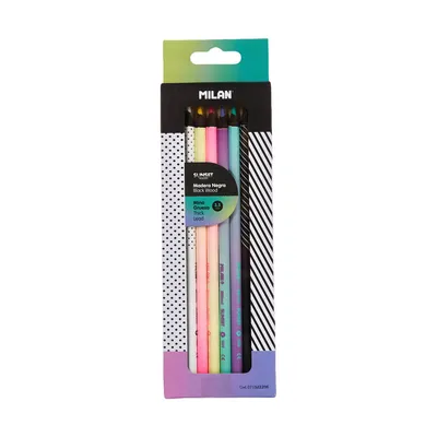 Produktbild von Milan 071522206, Schwarz, Grün, Lila, Pink, Weiß, Gelb, 6 Stück(e)