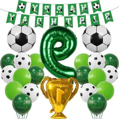 Produktbild von Große grüne Fußball für Jungen - Kinderpartydekoration