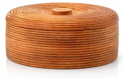 Obrázok produktu pre Drevený ohrievač na tortilly s vekom, 22 cm