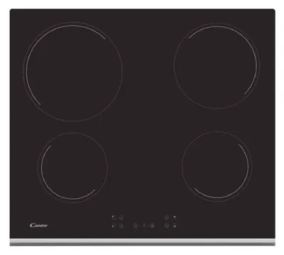 Zdjęcie produktu dla Candy Timeless CH64XB, Czarny, Wbudowany, 59 cm, Ceramiczna, Szkło ceramiczne, 4 stref(y)