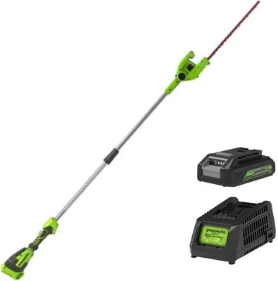Produktbild von Greenworks G40PH51K2 Zweischneidige Akku-Heckenschere, Lithium-Ionen-Akku, 51 cm Schnittlänge