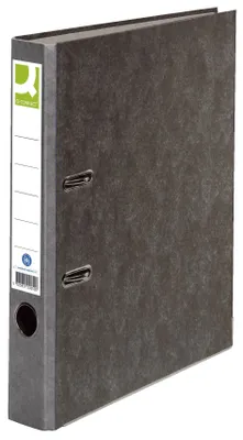 Produktbild von Q-Connect Wolkenmarmor-Ordner - A4, 50 mm, grau