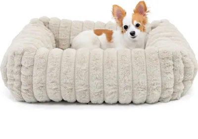 Produktbild von Hundebett Mary · Breitcord Optik · sand · S · ca. 51 x 46 x 15 cm