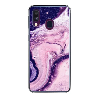 Produktbild von MuchoWow® Handyhülle Schutzhülle Hülle für Samsung Galaxy A40 Marmor - Glitzer - Chic Silikon Softcase Handy Hülle - Handy-Tasche