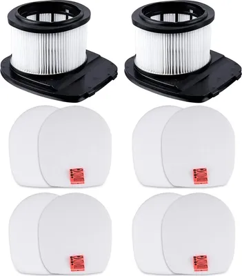 Produktbild von KEEPOW Ersatzfiltersatz Set für Shark IZ201EU IZ201EUTSB IZ201EUT IZ251EU IZ251EUT Kabelloser Stielstaubsauger, Vakuum-Anti-Haarwickel-Ersatzfilter, 4 Sätze