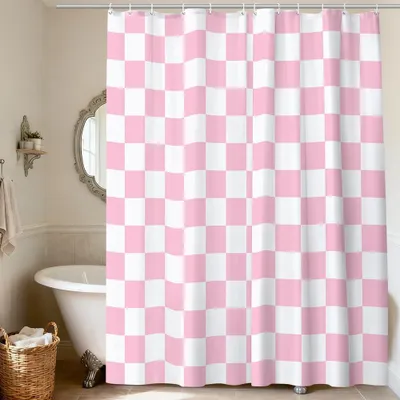 Produktbild von Duschvorhang wasserdicht, schimmelresistent, 180x180 cm, mit 12 Haken, für das Badezimmer