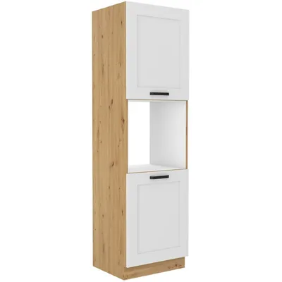 Obrázek produktu pro Kuchyňská skříň na vestavnou troubu LAILI - šířka 60 cm, bílá / dub artisan