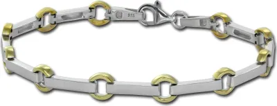 Produktbild von SilberDream Armband 925er Sterling Silber, 333er Gelbgold Damen Schmuck SDA4801T