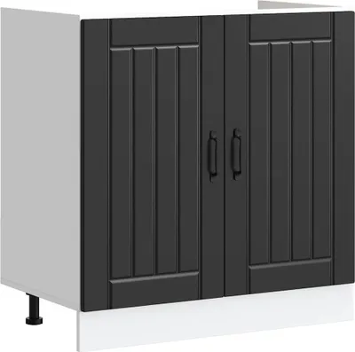 Produktbild von Spülenunterschrank Lucca Schwarz Holzwerkstoff