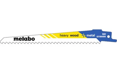 Produktbild von Metabo 25 Säbelsägeblätter heavy wood + metal 150 x 1,25 mm