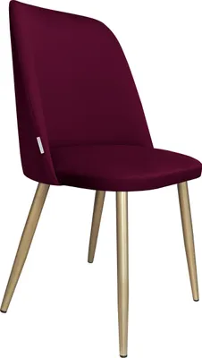Zdjęcie produktu dla Krzesło do jadalni i salonu GOYA MG02 - Eleganckie krzesło welurowe na złotych nogach