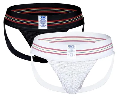 Image de BIKE Original 3 Inch Jock Multipack 1x Black + 1x White - Taille XL