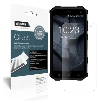 Produktbild von 2x Schutzfolie für Prestigio Muze G7 matt - Anti-Shock 9H Folie dipos Glass