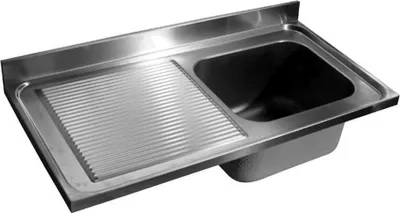 Immagine prodotto di Lavello da incasso Combisteel con 1 vasca a destra, in acciaio inox, 1400x700x40mm