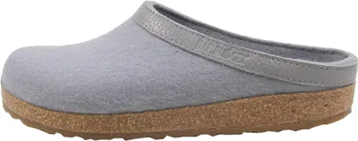 Produktbild von Haflinger Damen Herren Hausschuhe Pantoffeln Wolle Grizzly Torben 713001, Größe:40 EU, Farbe:Grau