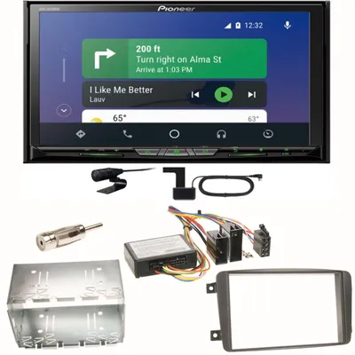 Produktbild von Pioneer AVH-Z9200DAB Carplay Einbauset für Mercedes C-Klasse W203 CLK W208 W209