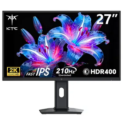 Produktbild von KTC H27T7P-2 Gaming Monitor 27" 2K QHD Fast IPS, 210Hz, 1ms MPRT, HDR400, FreeSync/G-Sync, DP 1.4, HDMI 2.0