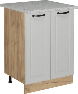 Produktbild von Küchenunterschrank Vicco R-Line Weiß Landhaus 60 cm AP Marmor, Model 53850