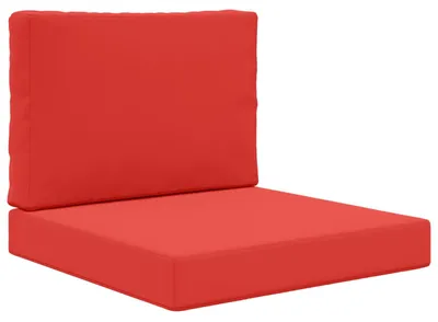 Image de Coussins de canapé d'extérieur vidaXL, 2 pièces, rouge, polyester