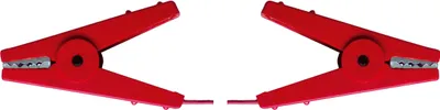 Produktbild von 4x Zaunverbindungskabel mit, 2 Krokodilklemme rot, 60cm Weidezaunzubehör Zaun