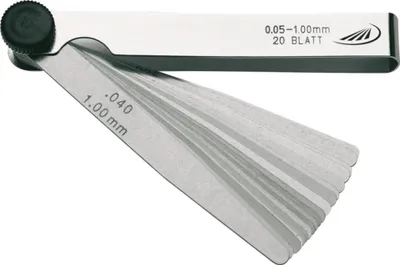 Produktbild von HELIOS PREISSER Präzisions-Fühlerlehre 32 Blatt, 0,03-1,0 mm HP