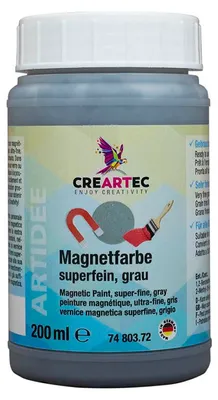 Produktbild von CREARTEC Magnetfarbe Superfein Grau - Inhalt 200ml - 7480372